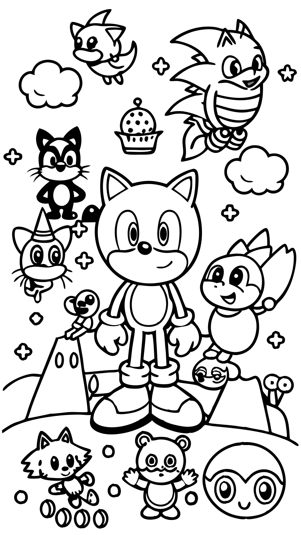 coloriages gratuits Sonic